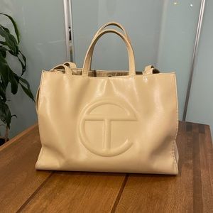 Telfar Medium Shopping Bag in Cream